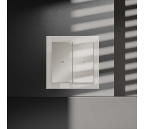 Выключатель для жалюзи без рамки Voltum S70 VLS020703