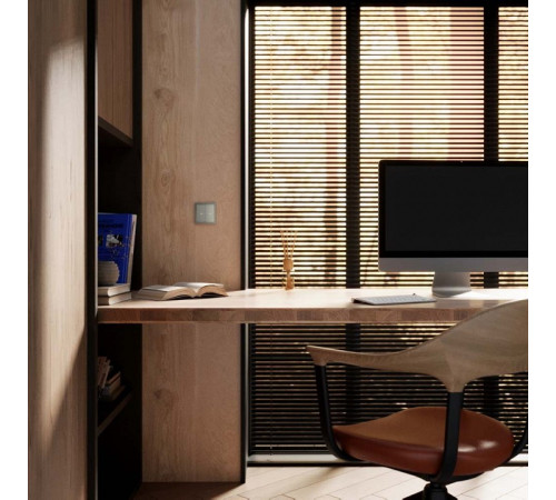 Выключатель для жалюзи без рамки Voltum S70 VLS020704