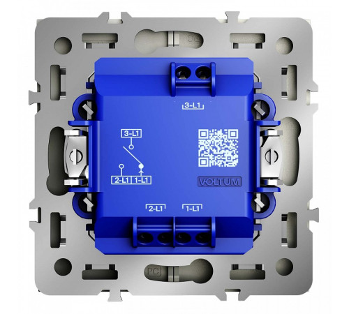 Выключатель для жалюзи без рамки Voltum S70 VLS020705