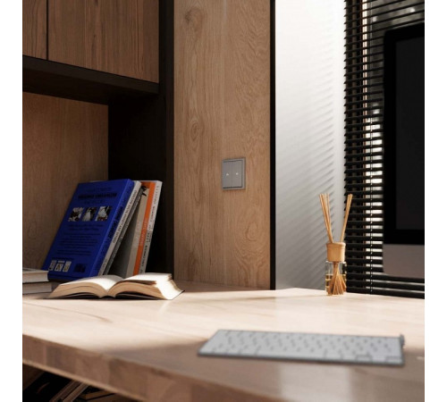 Выключатель для жалюзи без рамки Voltum S70 VLS020705