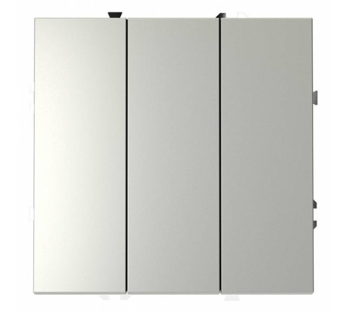 Выключатель трехклавишный без рамки Voltum S70 VLS030105