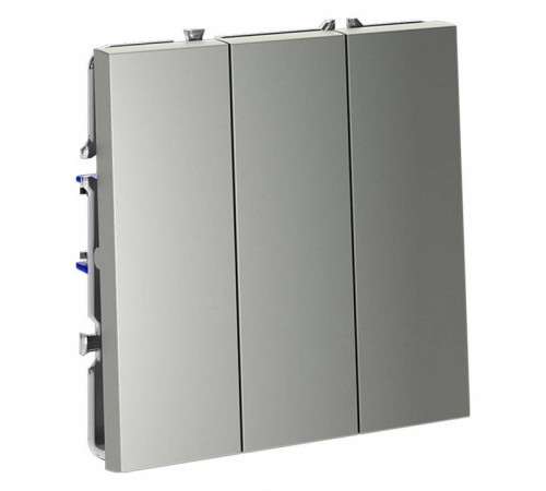 Выключатель трехклавишный без рамки Voltum S70 VLS030105