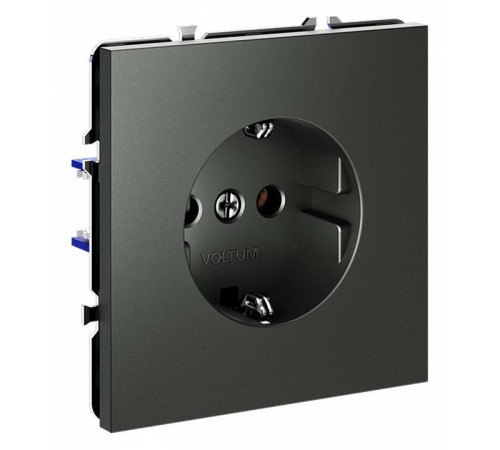 Розетка с заземлением, без рамки Voltum S70 VLS040106