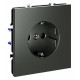 Розетка с заземлением, без рамки Voltum S70 VLS040106