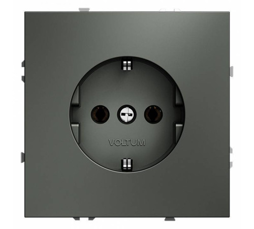 Розетка с заземлением, без рамки Voltum S70 VLS040106