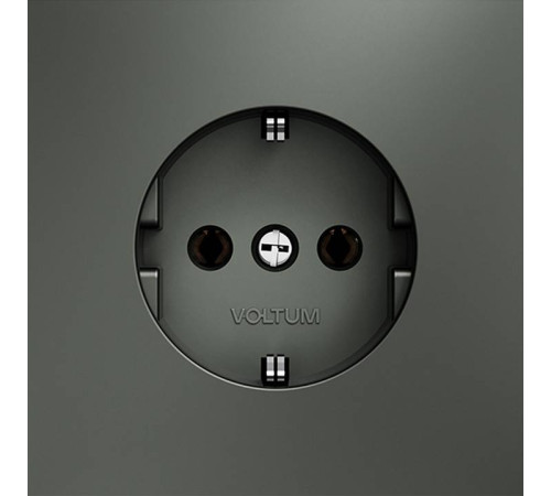 Розетка с заземлением, без рамки Voltum S70 VLS040106