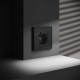 Розетка с заземлением и со шторкой и 2хUSB type A, без рамки Voltum S70 VLS040408