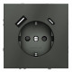 Розетка с заземлением и со шторкой и 2хUSB type A и C, без рамки Voltum S70 VLS040506