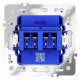 Розетка акустическая без рамки Voltum S70 VLS060301