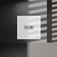 ТВ-розетка и розетка Ethernet RJ-45 без рамки Voltum S70 VLS060702