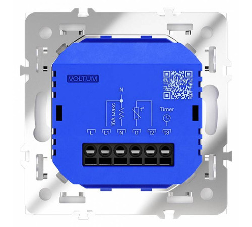 Терморегулятор электромеханический для теплого пола без рамки Voltum S70 VLS070102