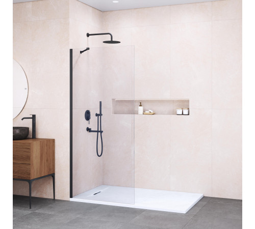 Душевая перегородка RGW WA-102B 900 мм черный профиль 351010209-14