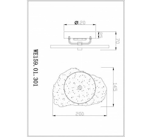 Бра Wertmark Nicola WE159.01.301
