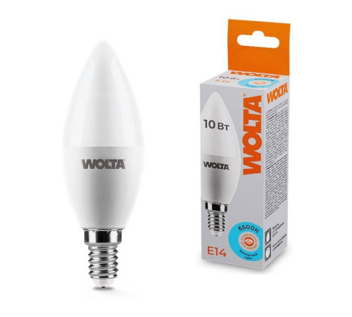 Лампа светодиодная Wolta E14 10Вт 6500K 25WC10E14