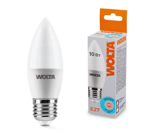 Лампа светодиодная Wolta E27 10Вт 6500K 25WC10E27