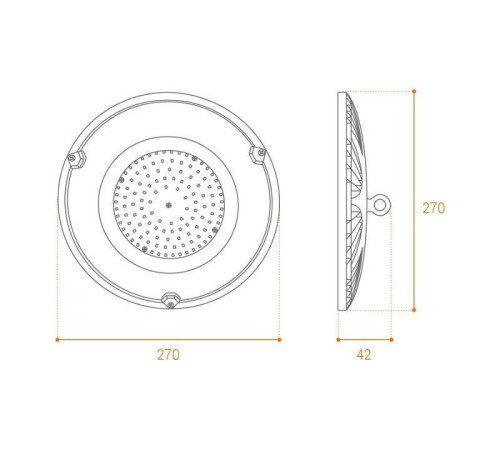 Встраиваемый светильник Wolta UFO UFO-100W/01