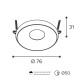 Встраиваемый светильник Wolta ACENTO WDL-MR11/05BL-R