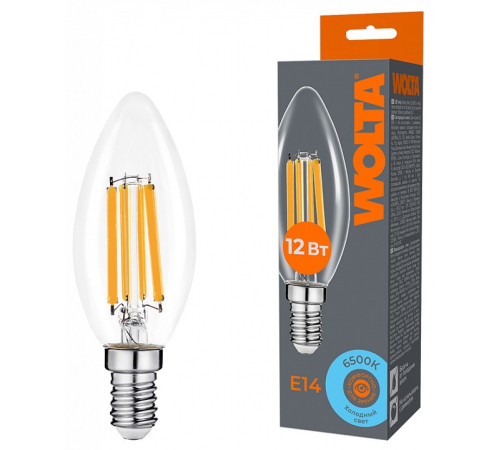 Лампа светодиодная Wolta WF-C35-12W6KE14
