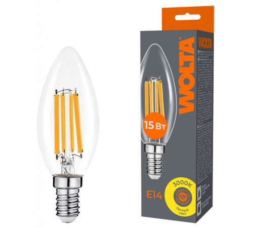 Лампа светодиодная Wolta WF-C35-15W3KE14