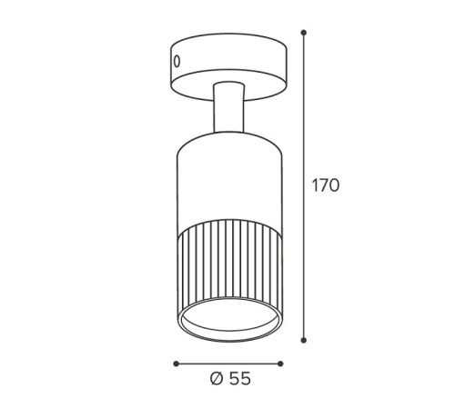 Накладной светильник Wolta DUO WSL-GU10/S18BG