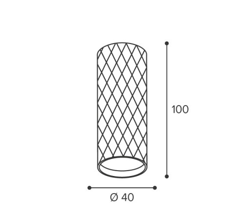 Накладной светильник Wolta Piccole WSL-MR11/17BG