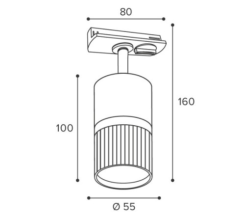 Светильник на штанге Wolta DUO WTL-GU10/19BG