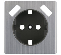 Накладка для розетки с заземлением и 2xUSB Werkel глянцевый никель WL02-USB-CP