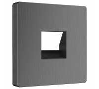 Накладка для розетки RJ-11 Werkel графит рифленый W1192004