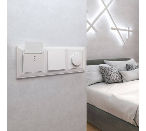 Электронный карточный выключатель без рамки Werkel Белый W1153101