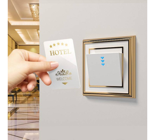 Электронный карточный выключатель без рамки Werkel Белый W1153101