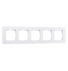 Рамка на 5 постов Werkel Favorit (белый матовый) W0051105