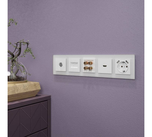 Рамка на 5 постов Werkel Favorit (белый матовый) W0051105