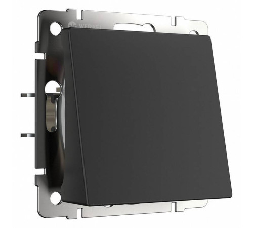 Розетка для вывода кабеля без рамки Werkel черный матовый W1150208