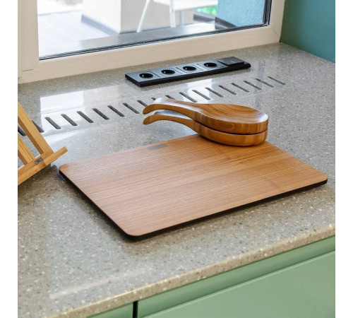 Выключатель проходной одноклавишный с подсветкой без рамки Werkel черный матовый W1112108