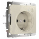 Розетка с заземлением и с шторками, без рамки с Wi-Fi Werkel слоновая кость W1171603