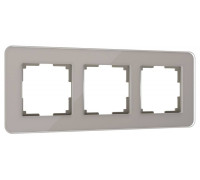 Рамка на 3 поста Werkel Elite (дымчатый, стекло) W0032417