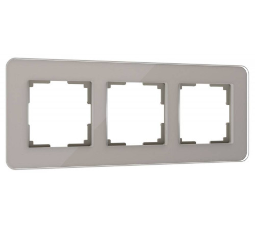 Рамка на 3 поста Werkel Elite (дымчатый, стекло) W0032417