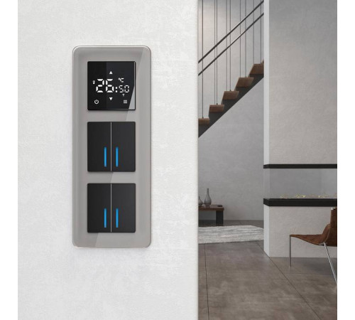 Рамка на 3 поста Werkel Elite (дымчатый, стекло) W0032417