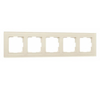 Рамка на 5 постов Werkel Favorit молочный W0051141