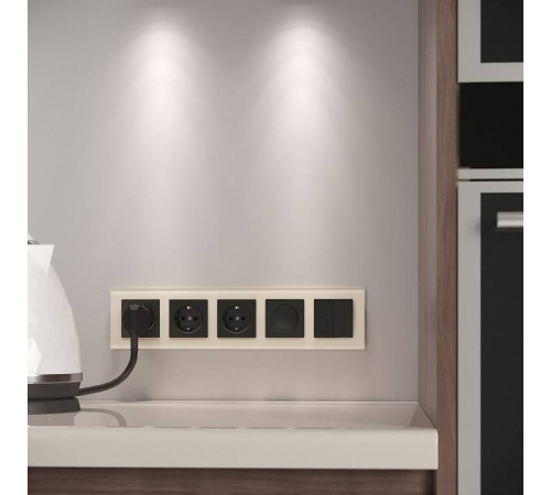 Рамка на 5 постов Werkel Favorit молочный W0051141