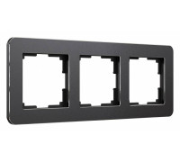 Рамка на 3 поста Werkel Platinum черный W0032608