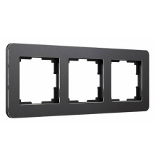 Рамка на 3 поста Werkel Platinum черный W0032608