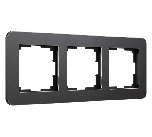 Рамка на 3 поста Werkel Platinum черный W0032608