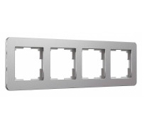 Рамка на 4 поста Werkel Platinum алюминий W0042606