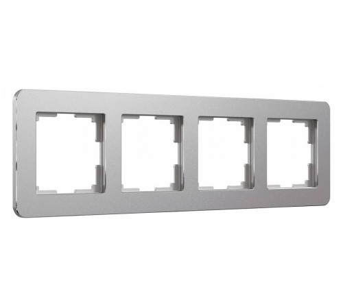 Рамка на 4 поста Werkel Platinum алюминий W0042606