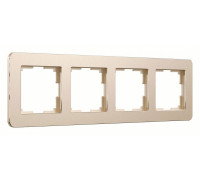 Рамка на 4 поста Werkel Platinum шампань W0042611