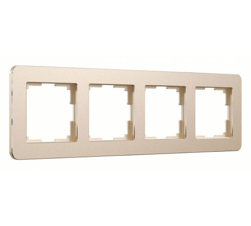 Рамка на 4 поста Werkel Platinum шампань W0042611