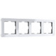 Рамка на 4 поста Werkel Acrylic белый a062131