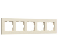 Рамка на 5 постов Werkel Slab айвори софт W0052962