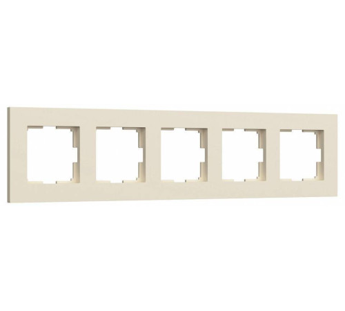Рамка на 5 постов Werkel Slab айвори софт W0052962